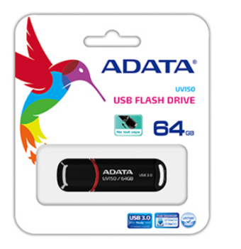 ADATA AUV150-64G-RBK Флеш Память 64GB (AUV150-64G-RBK)