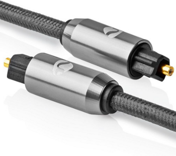 NEDIS CATB25000GY10 TosLink Optiskais audio kabelis 1m (CATB25000GY10)