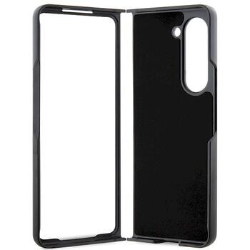 Karl Lagerfeld KLHCZFD5SAPKINPK Z Fold5F946 Hardcase Saffiano Monogram Ikonik Pin Aizsargapvalks priekš Samsung Galaxy Z Fold5 / melns (KLHCZFD5SAPKINPK)
