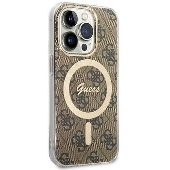 Guess GUHMP15LH4STW Hardcase IML 4G MagSafe Aizsargapvalks priekš iPhone 15 Pro 6.1