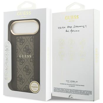 Guess 4G Stripe MagSafe Защитный чехол для iPhone 17 Air / коричневый (GUHMP17MPG4SEMCW)