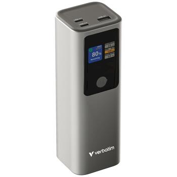 Verbatim 32269 Charge n Go Ārējās baterijas 27000mAh / 140W / 2xUSB-C / PD 3.1 gray (32269)