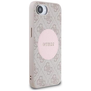 Guess 4G Circle Classic Logo MagSafe Защитный чехол для iPhone 16e / 17e / розовый (GUHMPSE4P4PGRSGP)