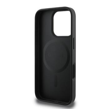 Guess PU Leather 4G Big Love Logo MagSafe Case Защитный чехол для iPhone 16 Pro / чёрный (GUHMP16LP4PLGWK)
