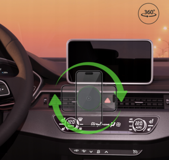 Qualo QMUS-KO-LD-01 Car MagSafe Беспроводной зарядное устройство с держателем (QMUS-KO-LD-01)
