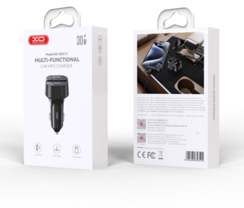 XO BCC17 FM Transmitters Bluetooth MP3 Auto Lādētājs 30W (BCC17)