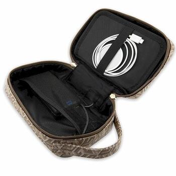Guess Bag GUHBHGCFSEW Organize GCube Stripe Soma / brūns (GUHBHGCFSEW)