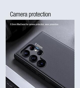 Nillkin Super Frosted PRO Magnetic Back Cover Защитный чехол для Samsung Galaxy S23 Ultra / чёрный (57983113366)