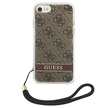 Guess GUOHCI8H4STW Hardcase 4G Print Strap Защитный чехол для iPhone SE 2022 / SE2020 / 7 / 8 / коричневый (GUOHCI8H4STW)
