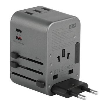 Energea TravelWorld USB-C PD + Универсальный Aдаптер PPS 35W (TWA35-GUN)