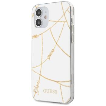 Guess GUHCP12SPCUCHWH Gold Chain Collection Защитный чехол для iPhone 12 mini 5,4