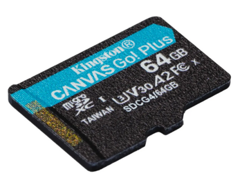 Kingston Canvas Go Plus MicroSDXC Карта памяти 64GB (SDCG4/64GBSP)