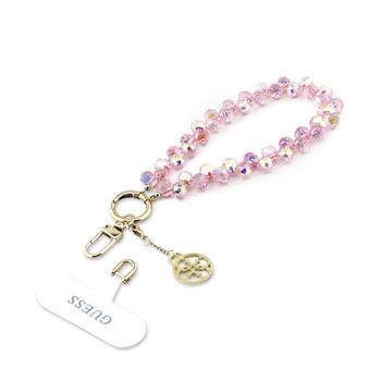 Guess Universal Wrist Strap Crystals 4G Charm Universāla siksnīņa viedtālrunim ar kulonu (GUUCMDG4CP)
