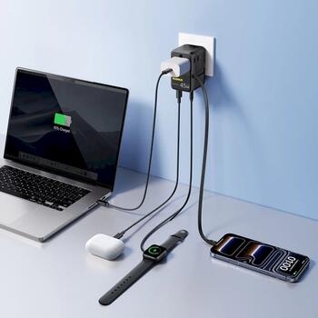Baseus PicoGo AG11 Fast Universal Зарядное устройство 45W / космический чёрный (E0307F00)