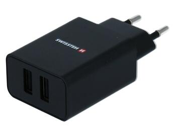 Swissten Premium Зарядное устройство 2 x USB 2.1А / 10.5W (SW-21A105W-BK)
