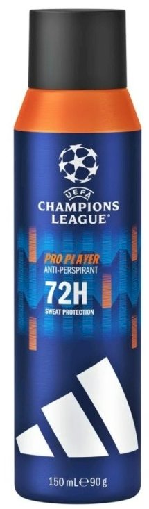 Adidas UEFA Champions League Pro Player 72H Дезодорант DSR 150 ml (3616306127739)