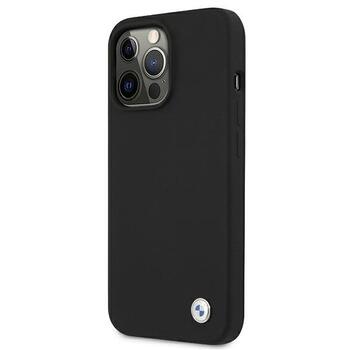 BMW BMHCP13XSILBK Back Case Кожанный Чехол для телефона Apple iPhone 13 Pro Max (BMHCP13XSILBK)