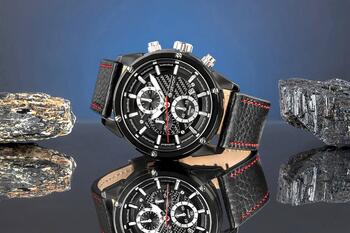Giewont Vīriešu pulkstenis Chronograph Sapphire / melns (GW8810-A1)