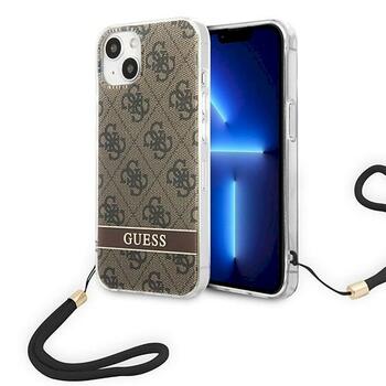 Guess GUOHCP14MH4STW Hardcase 4G Print Strap Aizsargapvalks priekš iPhone 14 Plus / 15 Plus 6.7