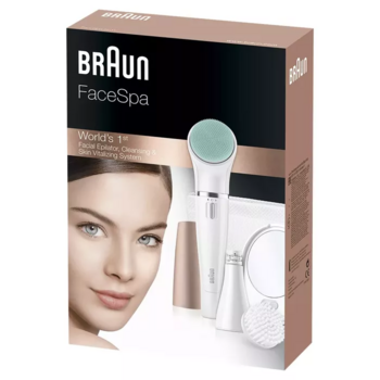 Braun FaceSpa 851V Epilators + kosmētikas somiņa (SE851V)