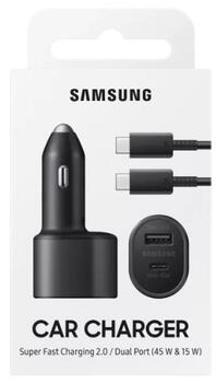 Samsung EP-L5300XBEGWW Super Fast Dual Автомобильное зарядное устройство 60W (EP-L5300XBEGWW)