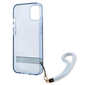 Guess GUHCP13MHTSGSB Hardcase Translucent Strap Aizsargapvalks priekš iPhone 13/14/15 6.1