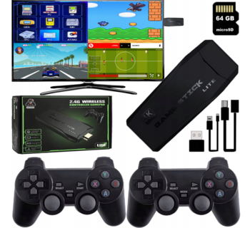 RoGer Retro Портативная Консоль + 2 Джойстика / 21000 Игр / HDMI (RG-RT-HDMI-2100G)