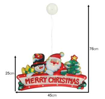 RoGer LED Ziemassvētku rotājums “Merry Christmas” 45cm (RO-4354)