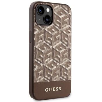Guess GUHMP14MHGCFSEW GCube Stripes MagSafe Защитный чехол для iPhone 14 Plus / 15 Plus 6.7