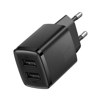 Baseus Компактное Настенное Зарядное Устройство 2x USB / 10.5 Вт (BRA011958)