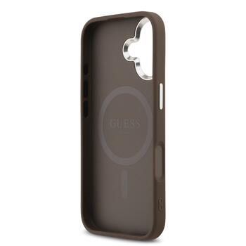 Guess 4G MagSafe Case Защитный чехол для iPhone 17 / коричневый (GUHMP17SP4GSSMCW)
