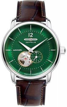 ZEPPELIN LZ120 Open Heart Automatic Vīriešu pulkstenis 8166-4 / sudraba (8166-4)