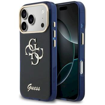 Case Guess IML 4G Script Metal Защитный чехол для iPhone 17 Pro Max / синий (GUHCP17X5HC4MLSB)