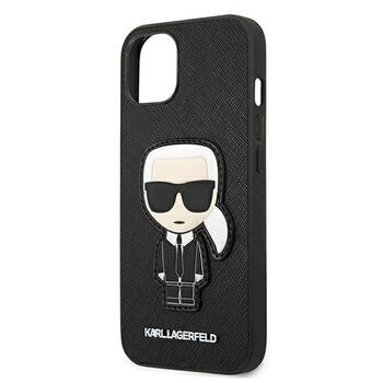 Karl Lagerfeld KLHCP13SOKPK Saffiano Ikonik Karl`s Patch Aizsargapvalks priekš iPhone 13 mini 5,4
