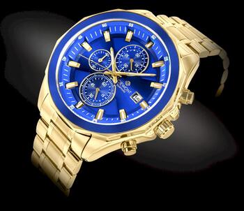 Giewont Chronograph Sapphire Vīriešu pulkstenis GW7290-B6 / zelta zils (GW7290-B6)