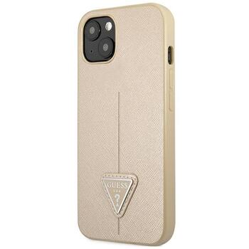 Guess GUHCP14MPSATLE Hardcase Saffiano Triangle Logo Защитный чехол для iPhone 14 Plus / 15 Plus 6.7