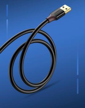 UGREEN US129 Кабель-удлинитель USB 3.0 0.5m / чёрный (UG-30125)