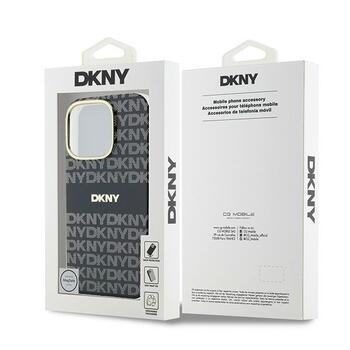 DKNY Repeat Texture Pattern With Stripe Защитный Чехол для Apple iPhone 16 Pro (DKHMP16LHRHSEK)