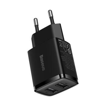 Baseus Компактное Настенное Зарядное Устройство 2x USB / 10.5 Вт (BRA011958)