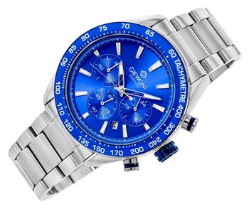 Giewont Vīriešu pulkstenis Chronograph Sapphire / sudraba-zils (GW9580-B3)