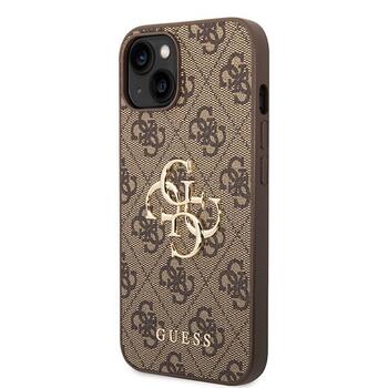 Guess 4G Big Metal Logo Back Case Защитный Чехол для Apple iPhone 15 (GUHCP15S4GMGBR)