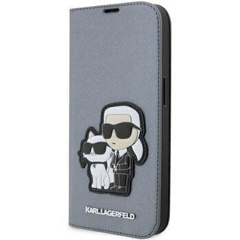 Karl Lagerfeld KLBKP14XSANKCPG Planšetdatoru maciņš priekš iPhone 14 Pro Max 6.7