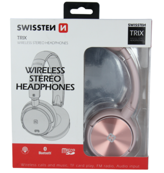 Swissten Trix Bluetooth 4.2 Наушники с функциями FM / AUX / MicroSD (52510502)