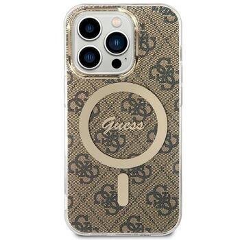 Guess GUHMP15LH4STW Hardcase IML 4G MagSafe Aizsargapvalks priekš iPhone 15 Pro 6.1
