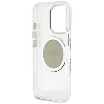 Guess IML Metal Colored Circle Classic Logo MagSafe Case Защитный чехол для iPhone 16 Pro Max / серый (GUHMP16XHTDRCEDG)