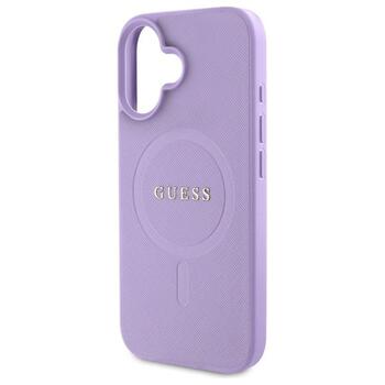Guess GUHMP16SPSAHMCU Saffiano MagSafe Aizsargapvalks priekš iPhone 16 6.1