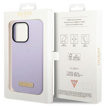 Guess GUHMP14LSBPLU Silicone Logo Plate MagSafe Защитный чехол для iPhone 14 Pro 6,1