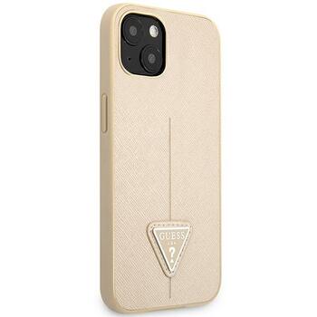 Guess GUHCP14MPSATLE Hardcase Saffiano Triangle Logo Защитный чехол для iPhone 14 Plus / 15 Plus 6.7