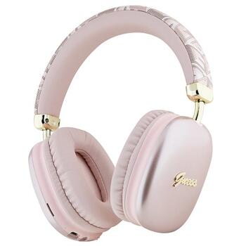 Guess Bluetooth on-ear headphones GUBHK1GCTCSP Gcube Metallic Script Logo Беспроводные наушники / розовый (GUBHK1GCTCSP)