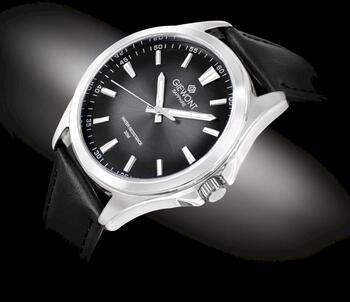 Giewont Elegance Sapphire Vīriešu rokas pulkstenis GW5160-A2 / melns (GW5160-A2)